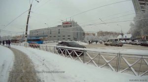Москва, снегопад 31 января 2018. Нагатино.