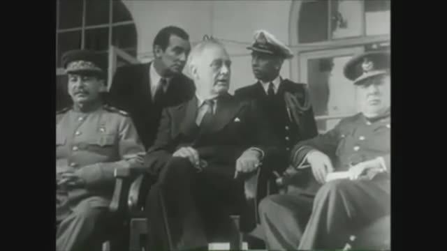 Сталин, Рузвельт и Черчиль - Тегеранская конференция 1943