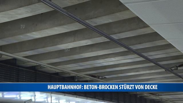 Hauptbahnhof: Beton-Brocken krachen von Decke смотреть онлайн