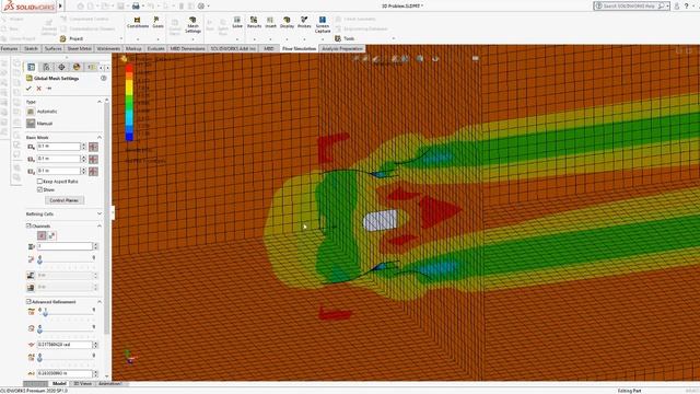 External Flow Simulation : Part 1- Solidworks Flow Simulation смотреть онлайн