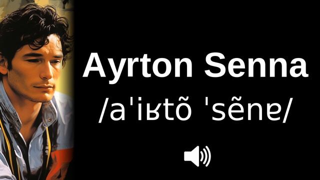 🇧🇷 How to pronounce Ayrton Senna смотреть онлайн