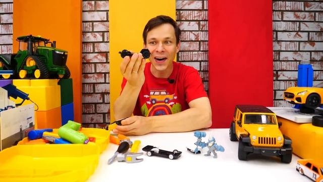 Автомастерская Федора и КАБРИОЛЕТ для Человека Паука! Супергерои в видео про игрушки для мальчиков смотреть онлайн