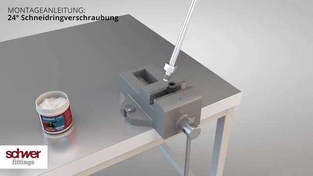 Schwer Fittings_ Montage einer Schneidringverschraubung nach EN ISO 8434-1 смотреть онлайн