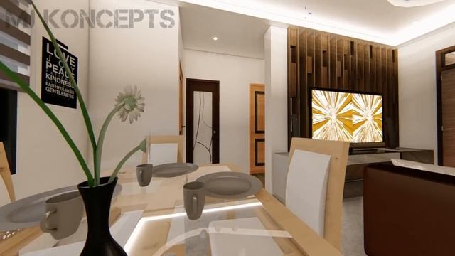 4 Bedroom 9x9 meters House Design idea with Roof Deck смотреть онлайн
