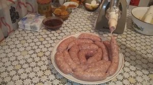 домашние колбаски из говядины