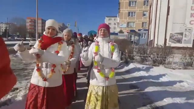 Харинама в Сатке 19.02.2022 / Harinama in Satka 02/19/2022 смотреть онлайн