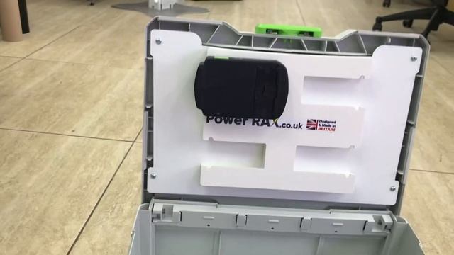 Opening Festool box with battery rack built in. Made by Power Rax смотреть онлайн