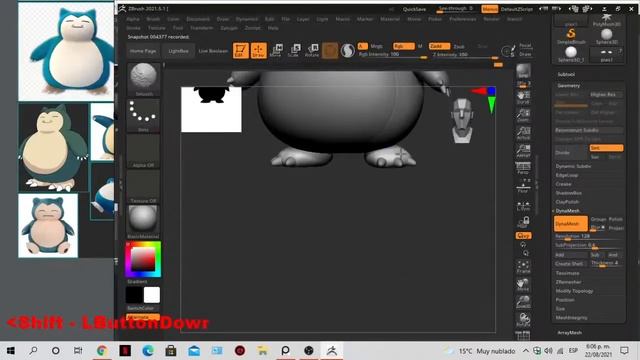 Zbrush + Keyshot - Pokemon Day "Snorlax" смотреть онлайн