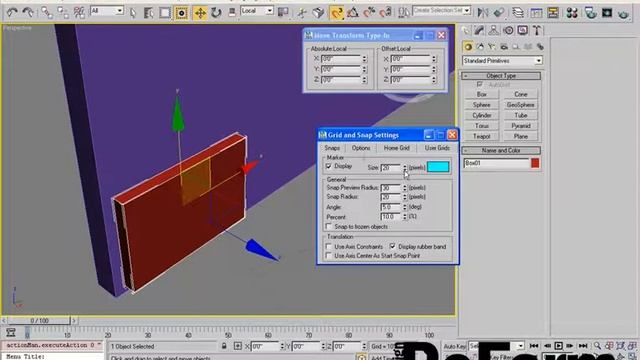 Autodesk 3ds Max Tutorial Snapping and Moving with Dimensions Design ReForm2 смотреть онлайн