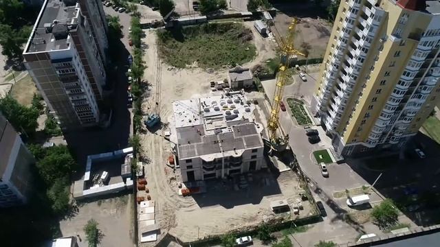 ЖК Дніпровські мрії, завершение строительства 5-го этажа. смотреть онлайн