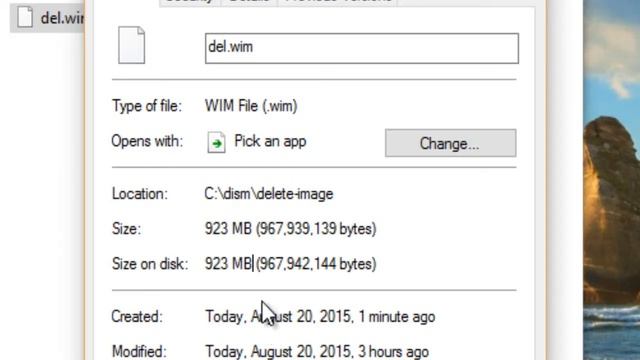 How to delete a volume image from a .wim file using VDISM смотреть онлайн