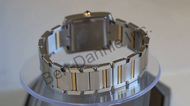 Cartier Two Tone 18k Stainless Tank Francaise Mens смотреть онлайн
