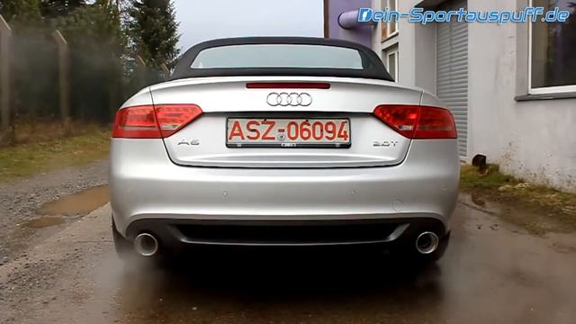 Fox Sportauspuff Audi A5 B8 Cabrio 2.0 TFSI 155KW/211PS by Dein-Sportauspuff.de смотреть онлайн