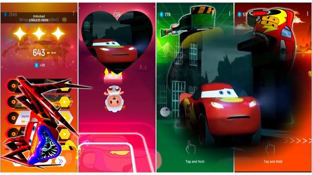 Spider Lightning McQueen Vs Cars Mater Vs Cruz Ramirez Eater Vs Lightning McQueen Tiles Hop