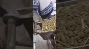 Станок для производства самана(испытание первы запуск)