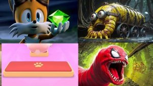 Миньоны динозавров против котенка Соника против школьного автобуса МОНСТР против червя-паука