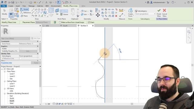 Complex Form Modeling in Revit Tutorial (Massing in Revit) смотреть онлайн