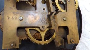 Silesia P42 Настенные часы с боем , вид  механизма