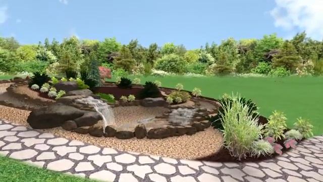 Water Feature 3D rendering смотреть онлайн