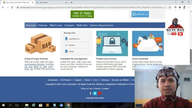 Tutorial 12 Cara Membuka File yang di kompres menggunakan winzip смотреть онлайн