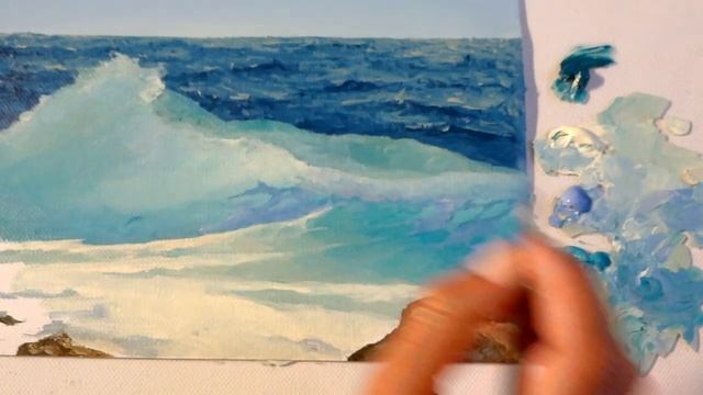 Mediterranean Seascapes - Painting Translucent Ocean Waves In Acrylic смотреть онлайн