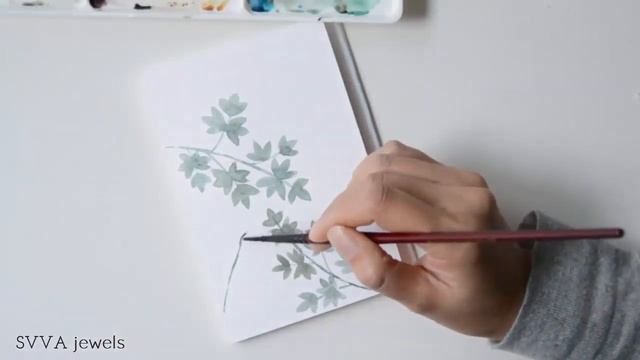 Using Leftover Paint: 'Fantasy Vines' - Watercolor Painting Demo смотреть онлайн