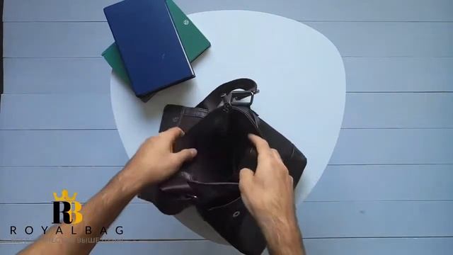 Кожаная сумка на плечо / Royalbag / M38-3822C смотреть онлайн