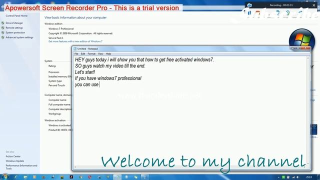 how to activate windows for free(windows 7 professional) смотреть онлайн