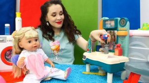 КУКЛА Беби Бон Эмили, подружка и Анна играют и кушают вкусняшки! Видео для девочек с Baby Born