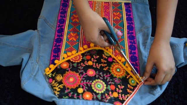 DIY Bohemian Denim ll Boho Chic Denim Jacket Upcycle ll Gucci style bomber jacket смотреть онлайн