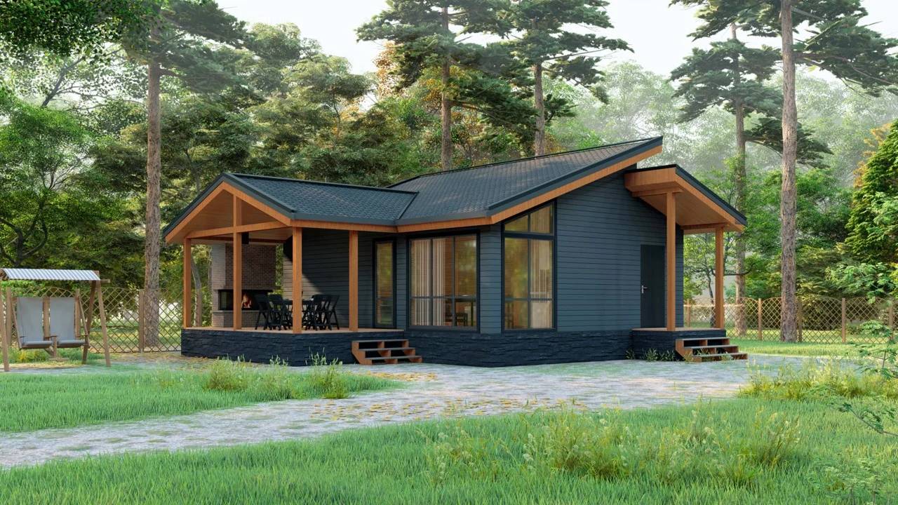 Каркасный дом под ключ "Блэйк" смотреть онлайн