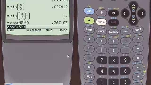 TI-89 Calculator - 17 - Converting Between Degrees and Radians смотреть онлайн