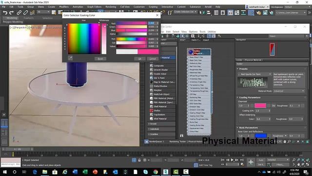 Autodesk 3dsMax 2021 Viewport + PBR + Physical Material Workflow. смотреть онлайн