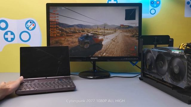 EGPU effect comparison on extend monitor and internal monitor, 3070 and 680M on 6800U GPD WIN MAX 2 смотреть онлайн