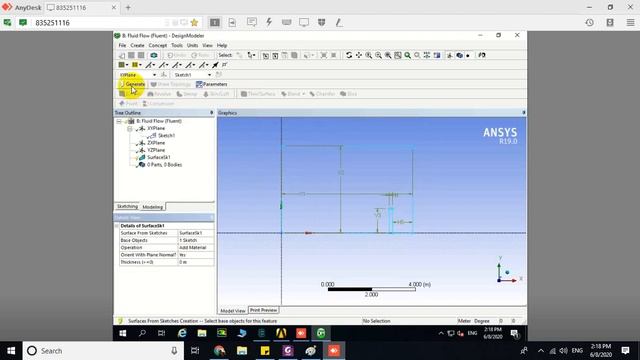 ANSYS Fluent 2D Room Ventilation #1 Geometry شرح بالعربي смотреть онлайн