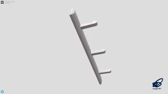 CC0 - Coat Rack 3 - low poly PBR 3d model смотреть онлайн