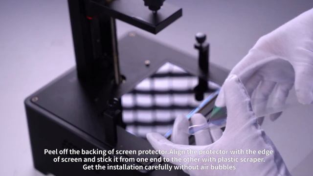 Anycubic Photon Mono 4K Установка защитной пленки