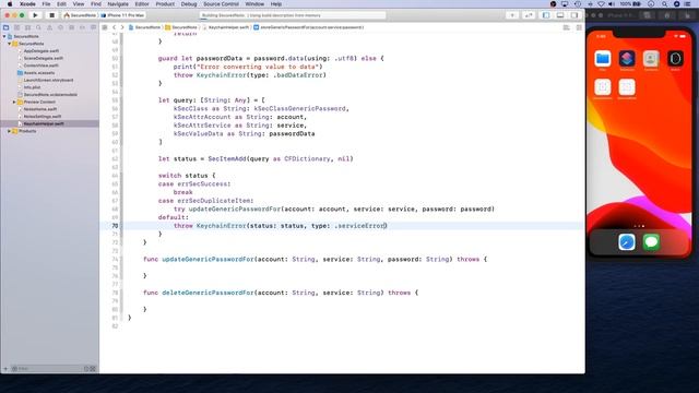 Complete Secured Note App in SwiftUI, Core Data, Keychain, Touch ID, Face ID 03/13: KeychainWrapper смотреть онлайн