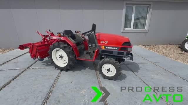 Мини трактор японский Yanmar F-7 с ПСМ в комплекте с почвофрезой смотреть онлайн