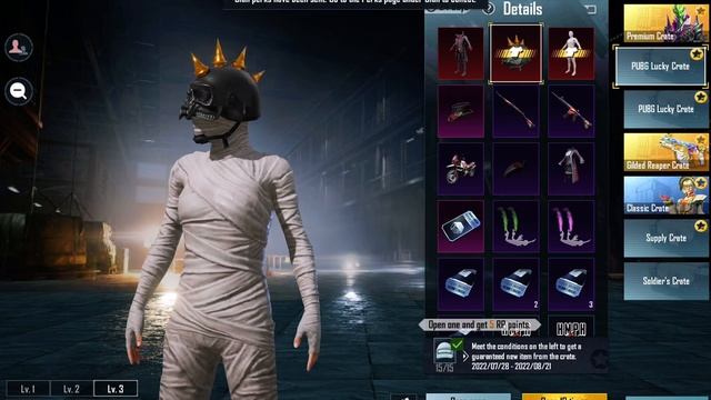 PUBG MOBILE Mummy Set and Inferno Rider Helmet is back. Luckiest crate opening. 3000 uc only смотреть онлайн