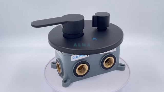 Встраиваемый Душевой Комплект Со Смесителем Черный 3 Режима TVZ-8833 ALMAes смотреть онлайн