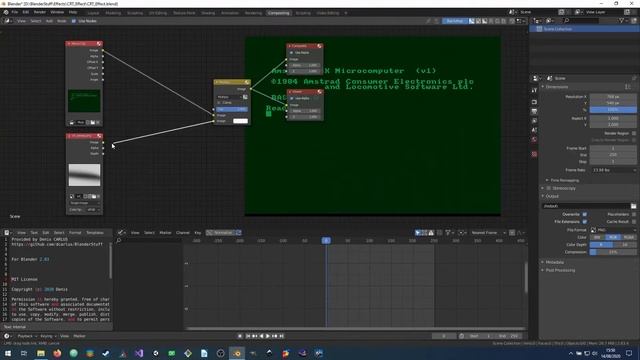 [TUTO] CRT screen sweep effect in Blender 2.8x (beginners friendly) смотреть онлайн