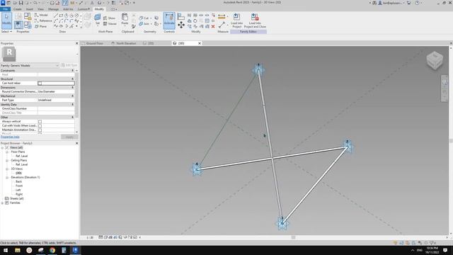 Revit Exercise (Day 969) Mass and adaptive family for schematic roof structure смотреть онлайн