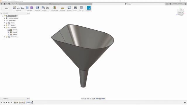 Fusion 360: Loft and Sweep смотреть онлайн