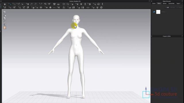 Создаём белый манекен из аватара программы Clo3D. смотреть онлайн