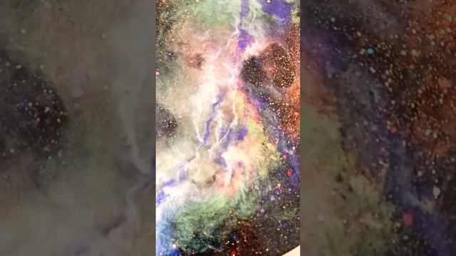 Космос эпоксидной смолой техника Resinart