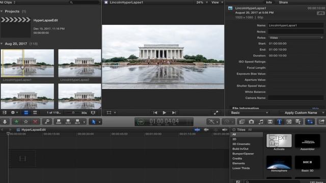 How to Edit a HyperLapse | Final Cut Pro X смотреть онлайн