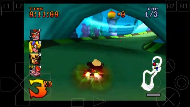 Main game PS1 CTR (crash team racing) di android смотреть онлайн