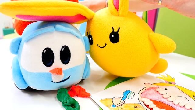Маша Капуки и зайчик Лаки: чистим зубы! Развивающие видео для детей смотреть онлайн