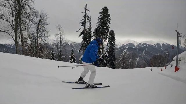 Красна Поляна. Тестирую лыжи HEAD V- Shape смотреть онлайн